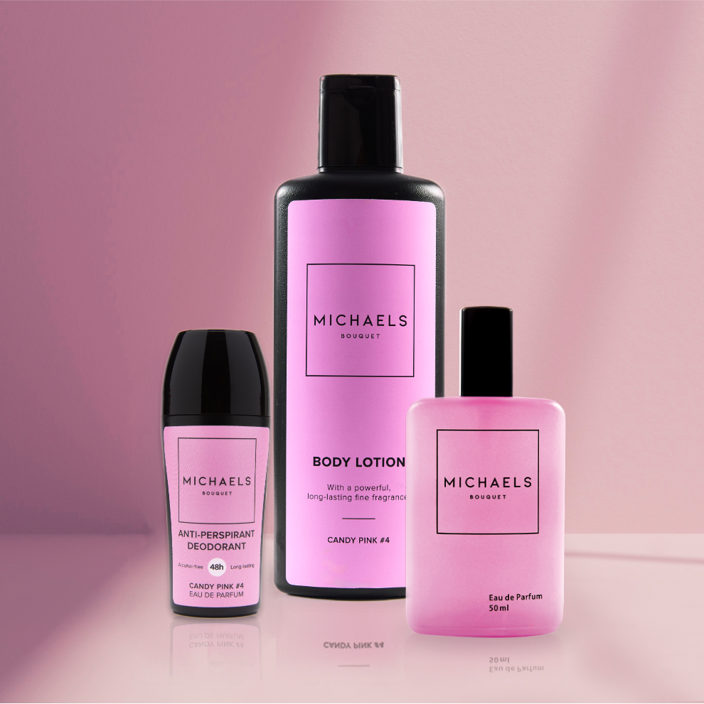 Candy Pink #4 Combo(Perfume, Lotion, Roll-On)