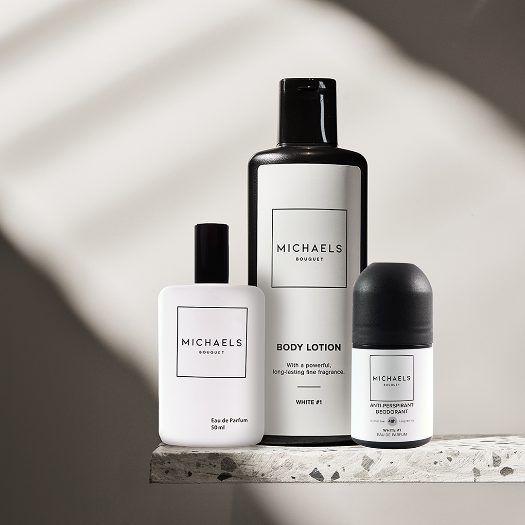 White #1 Combo (Perfume, Lotion, Roll-On)