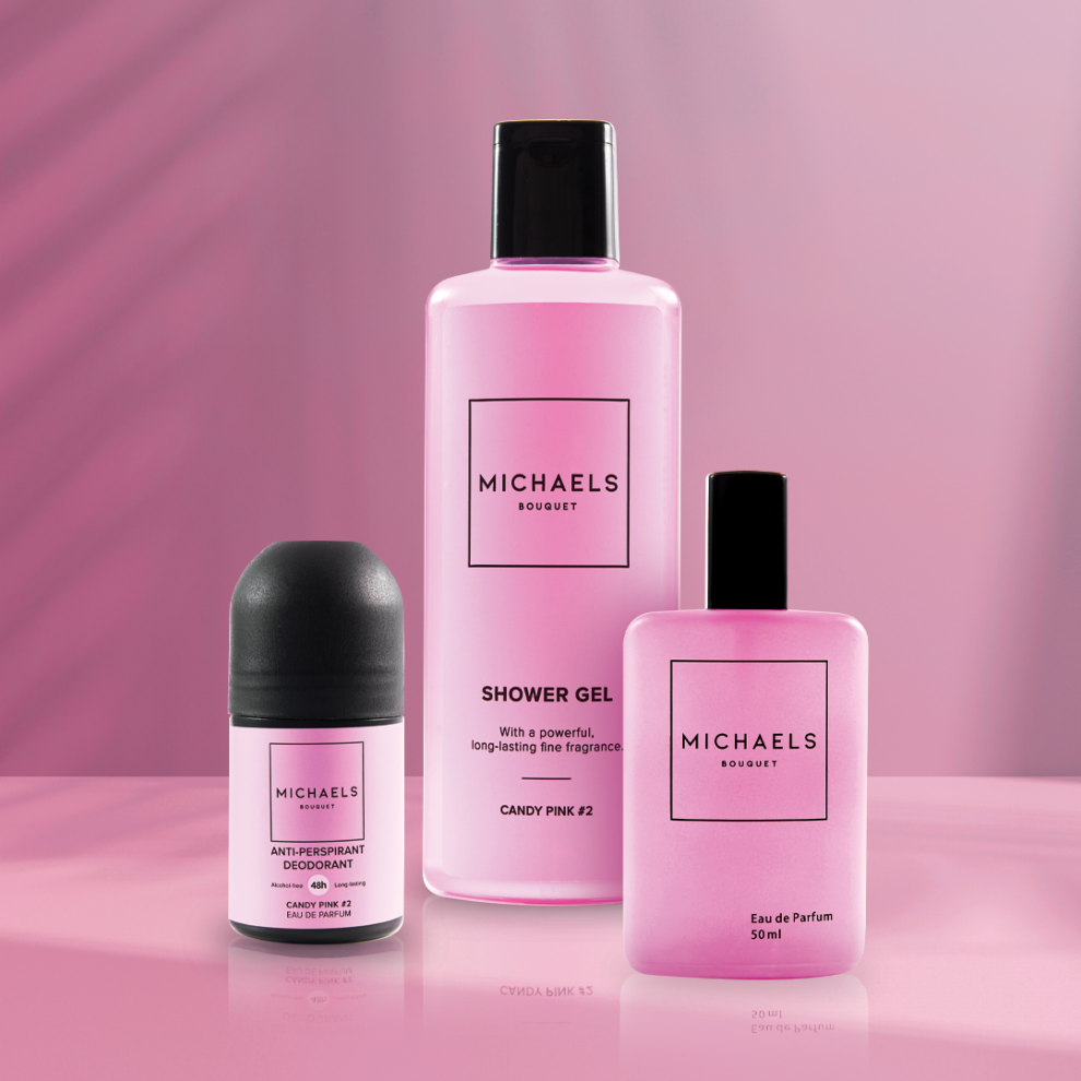 Candy Pink #2 Combo(Perfume, Shower Gel, Roll-On)