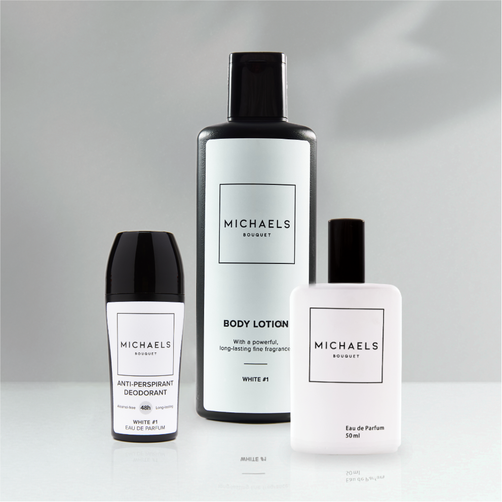 White #1 Combo (Perfume, Lotion, Roll-On)