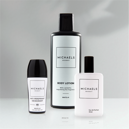 White #1 Combo (Perfume, Lotion, Roll-On)